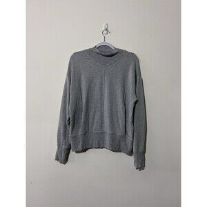 Athleta Apollo Crewneck Sweatshirt Womens Small Gray Long Sleeve Pullover